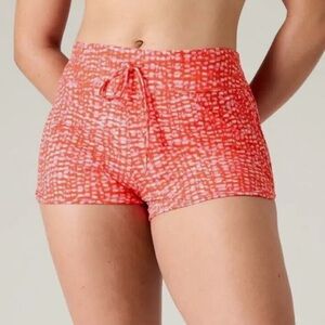 Athleta Women's Swim Shorts - Red and Pink